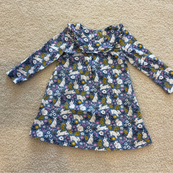 Baby Boden Other - Baby Boden Blue Floral Bunny Dress